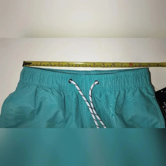 Roundtree and Yorke Men's Teal Swim Trunks, Size Small - Picture 8 of 9